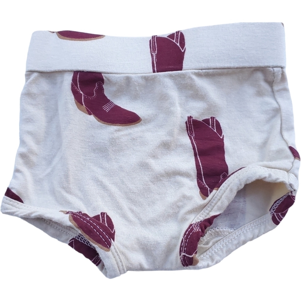 Kate Quinn Retro Bloomer Bamboo Cowboys Boots Baby 0-3 Months